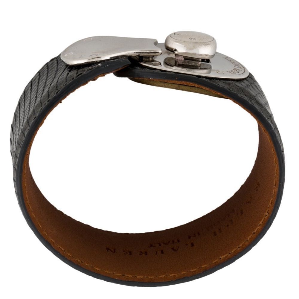 Ralph Lauren Graphite Python Print Polished Chrom… - image 4